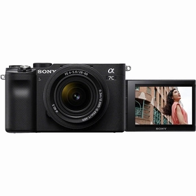 Sony Alpha 7 C | Full-frame Mirrorless Interchangeable Lens Camera with Sony FE 28-60mm F4-5.6 Zoom Lens - Black camera and photography, photography gear, professional camera kits