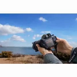 Sony Alpha 7 III Full-Frame Mirrorless Camera  0.02s Fast Autofocus, 5-Axis In-Body Stabilisation, 4K HLG, Large Battery Capacity  Black