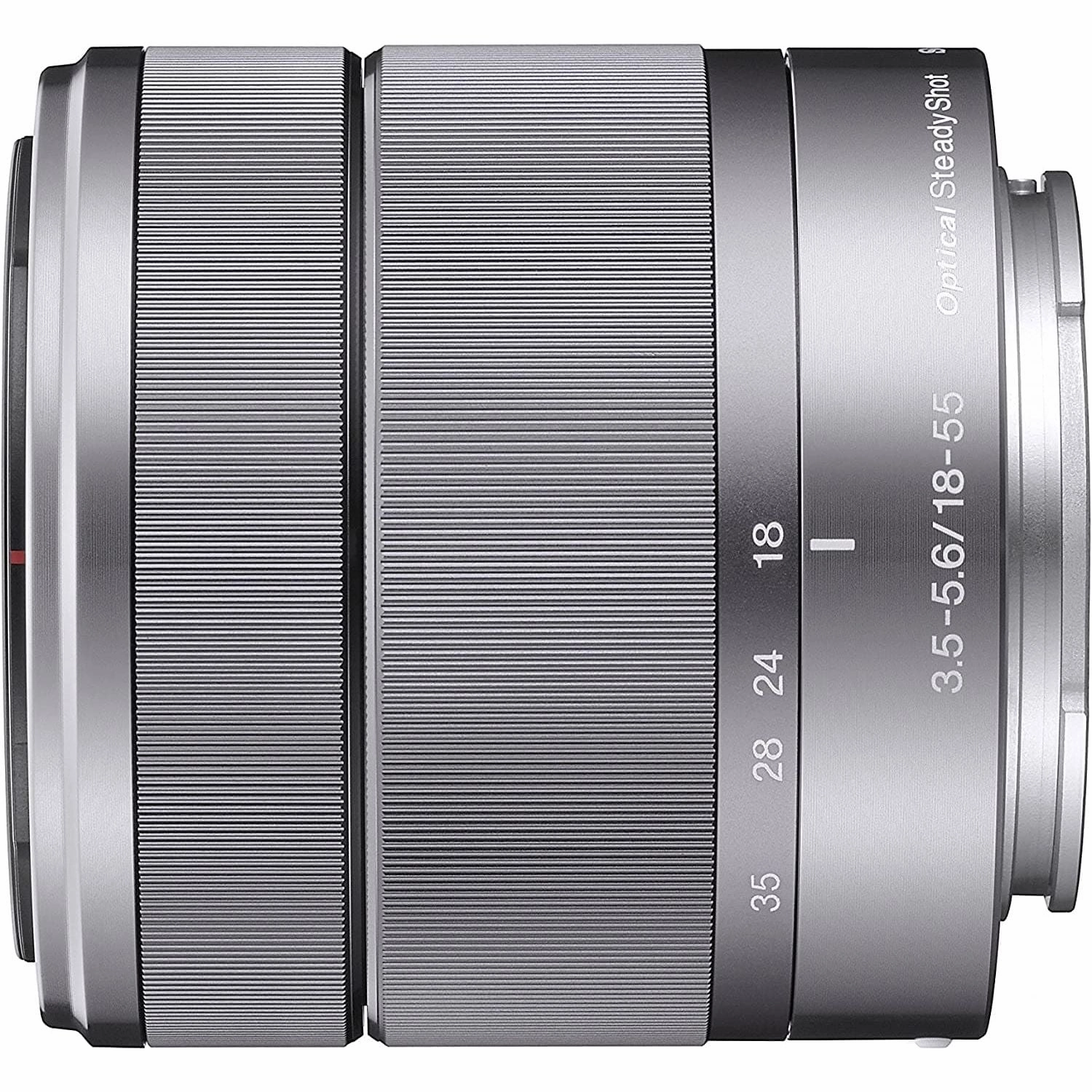 Sony Alpha SEL1855 E-mount 18-55mm F3.5-5.6 OSS Lens - Silver
