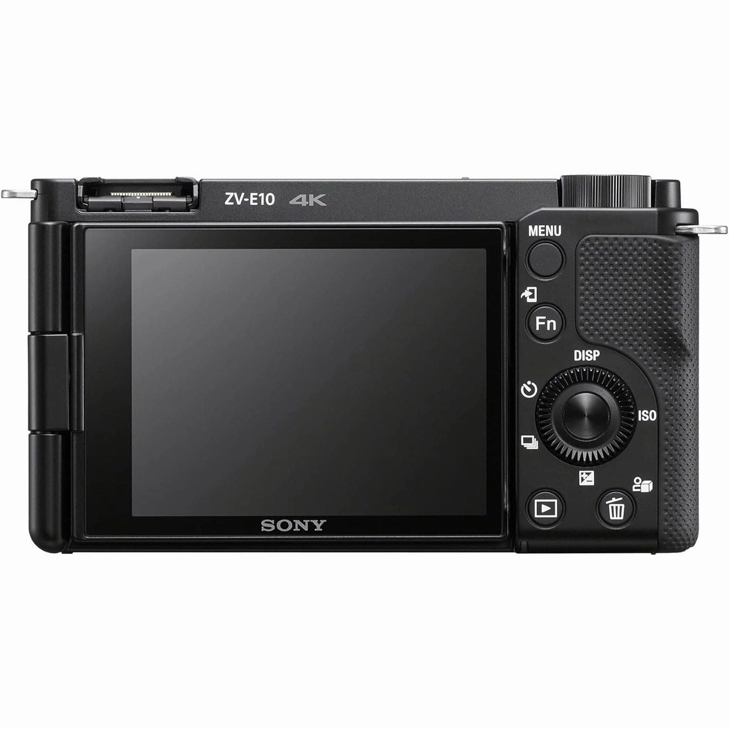 Sony Alpha ZV-E10 - APS-C Interchangeable Lens Mirrorless Vlog Camera - Black