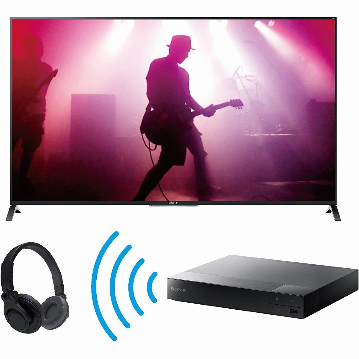 Sony BDP-S6700 Blu-ray DVD Player, Wireless Multiroom, Super Wi-Fi, 3D, Screen Mirroring, 4K Upscaling, Black