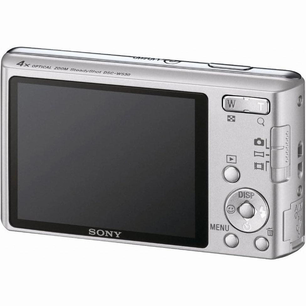 Sony Cyber-Shot DSC-W530 14.1MP Digital Camera, 4x Optical Zoom, 2.7" LCD - Silver