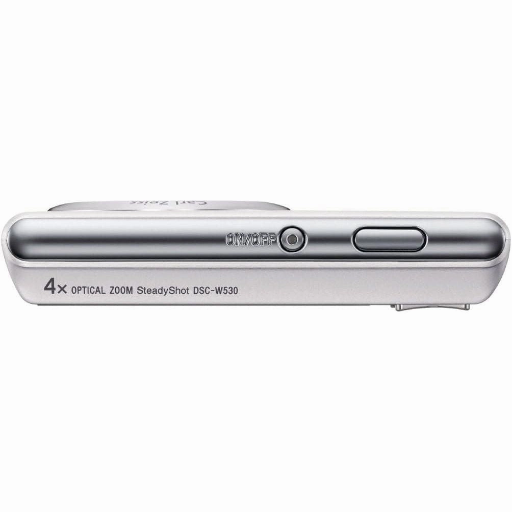 Sony Cyber-Shot DSC-W530 14.1MP Digital Camera, 4x Optical Zoom, 2.7" LCD - Silver