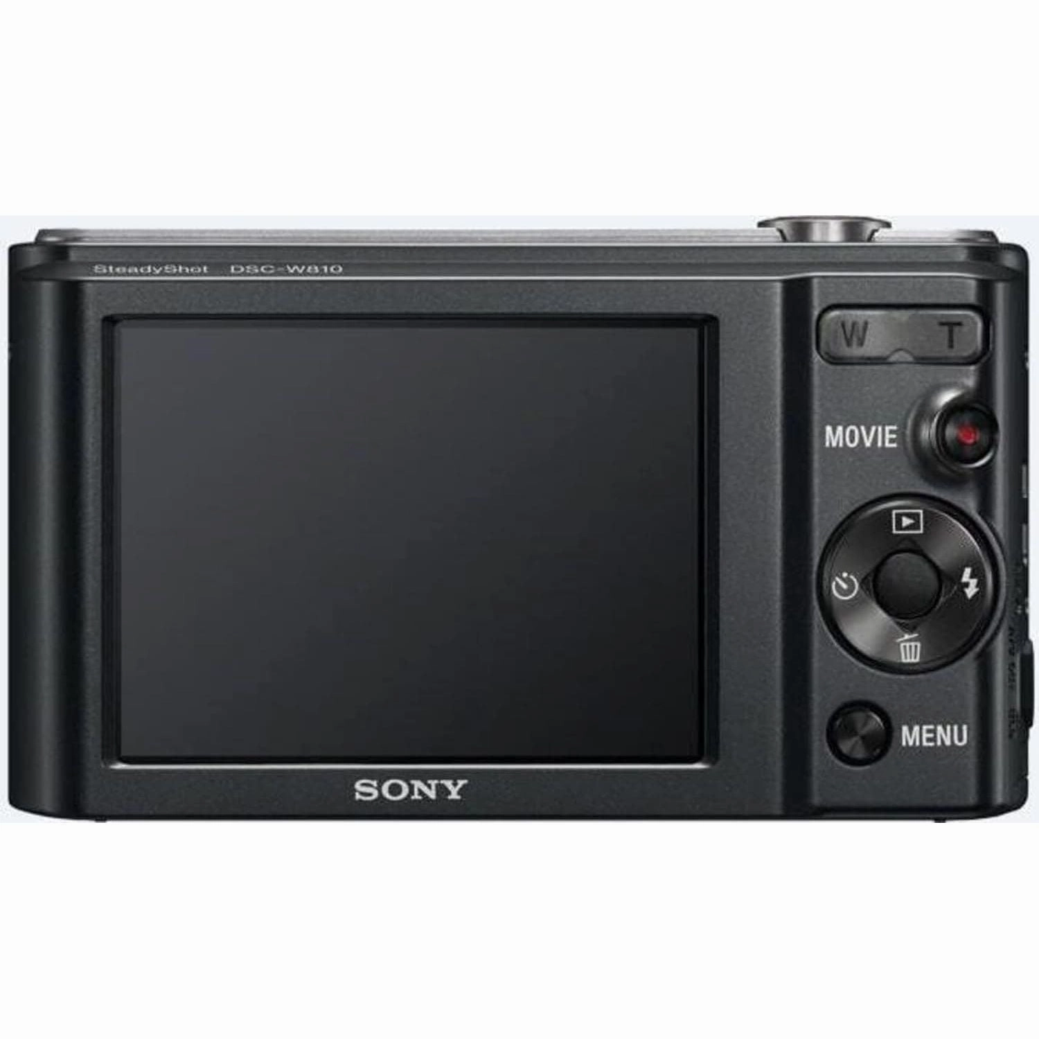 Sony Cyber-SHOT DSC-W810, Compact Camera with 6x Optical Zoom, 20.1 Mega Pixels - Black
