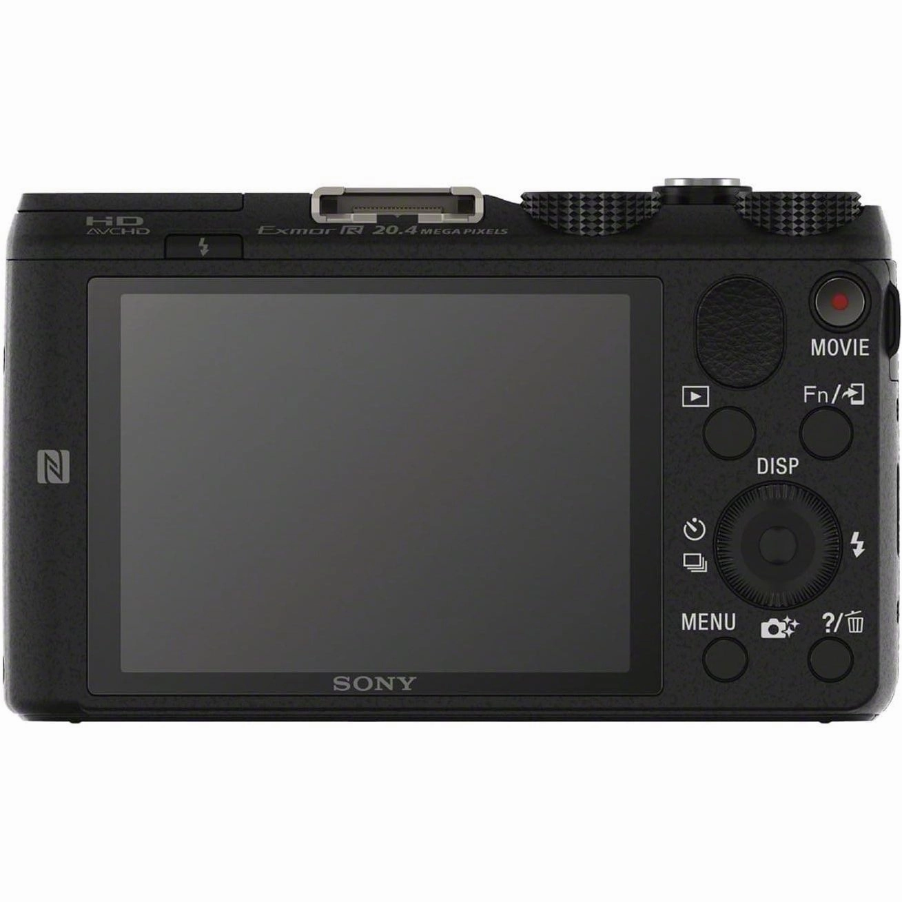 Sony DSCHX60 Digital Compact Travel Camera, 20.4MP, 30x Optical Zoom, Wi-Fi, NFC - Black