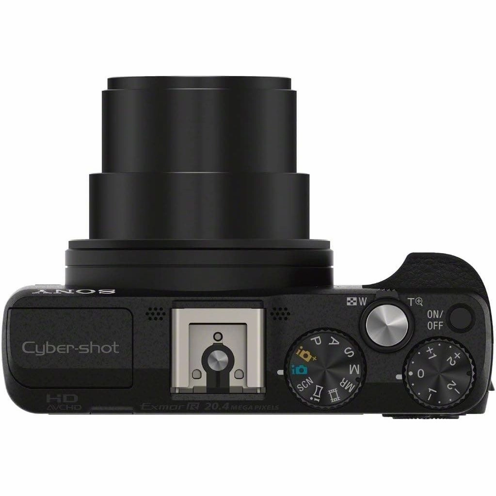 Sony DSCHX60 Digital Compact Travel Camera, 20.4MP, 30x Optical Zoom, Wi-Fi, NFC - Black