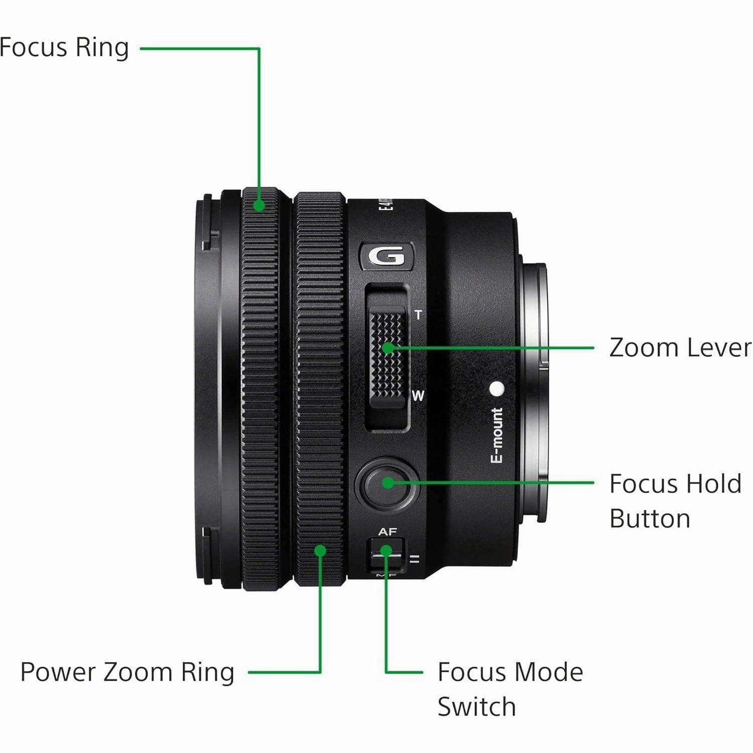 Sony E PZ 10-20mm F4 G APS-C Power Zoom Lens (SELP1020G) - Black