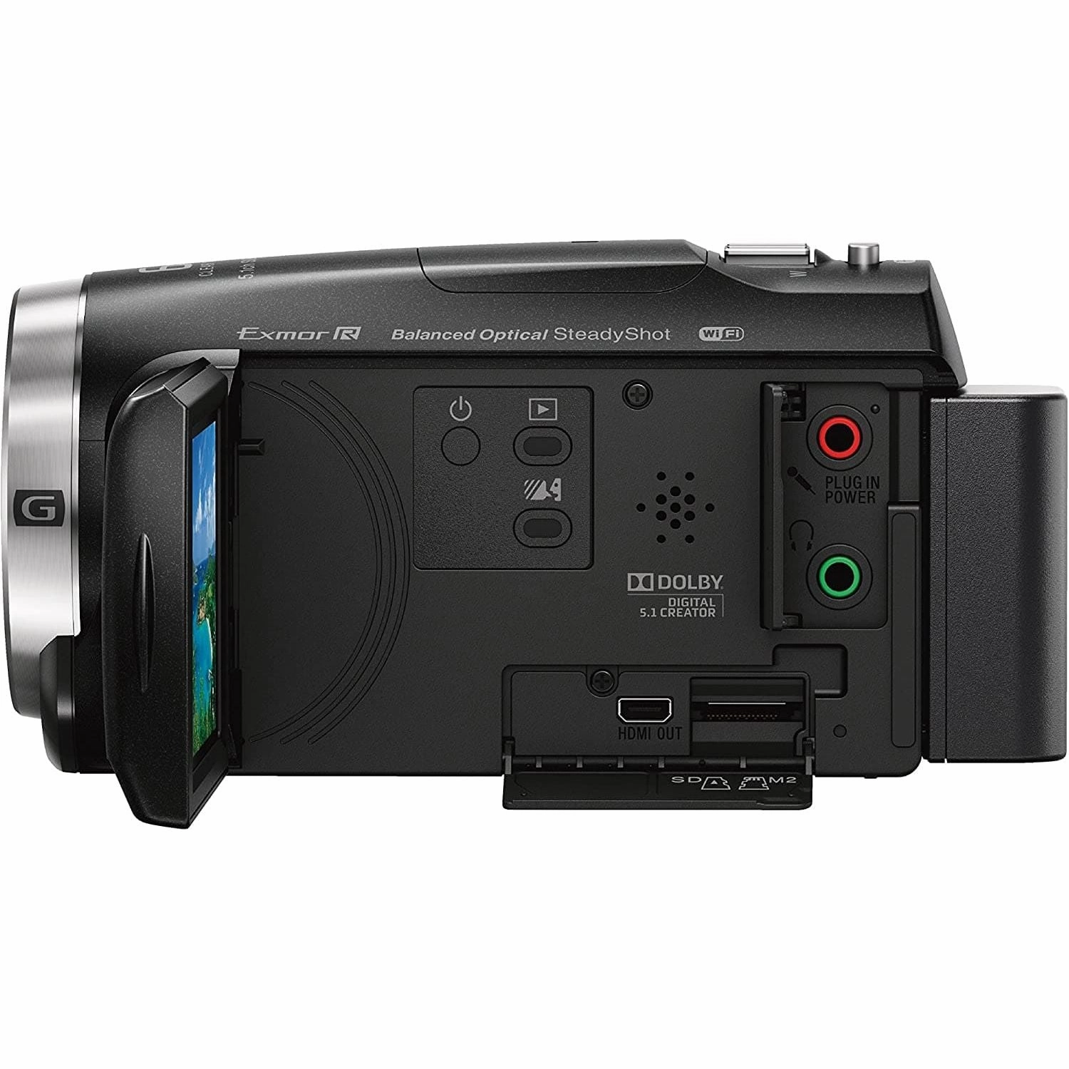 Sony HDR-CX625 Full HD Compact Camcorder (5-Axis Balanced Optical SteadyShot, 30x Optical Zoom, Wi-Fi and NFC) - Black
