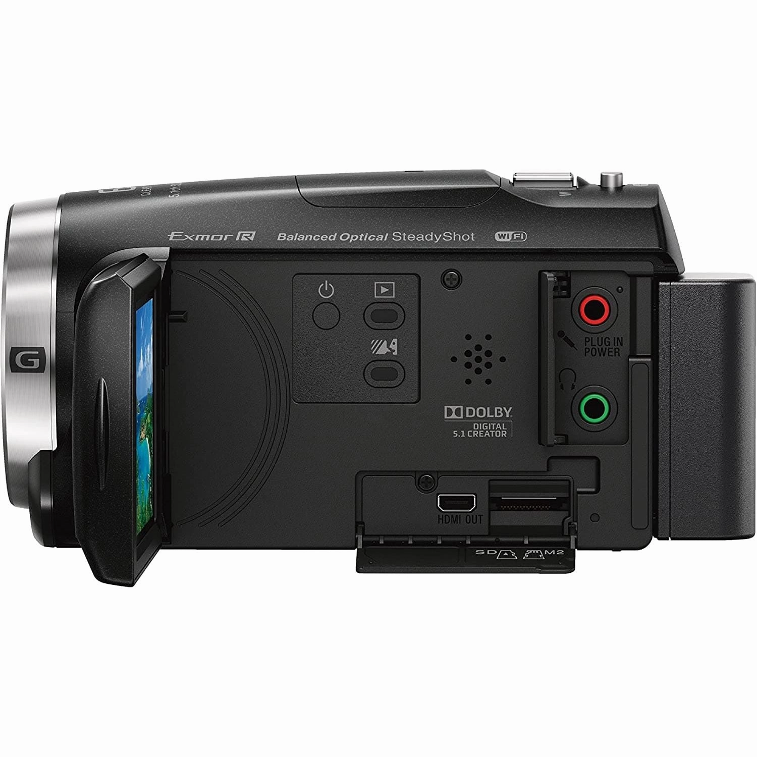 Sony HDR-CX625 Full HD Compact Camcorder (5-Axis Balanced Optical SteadyShot, 30x Optical Zoom, Wi-Fi and NFC) - Black