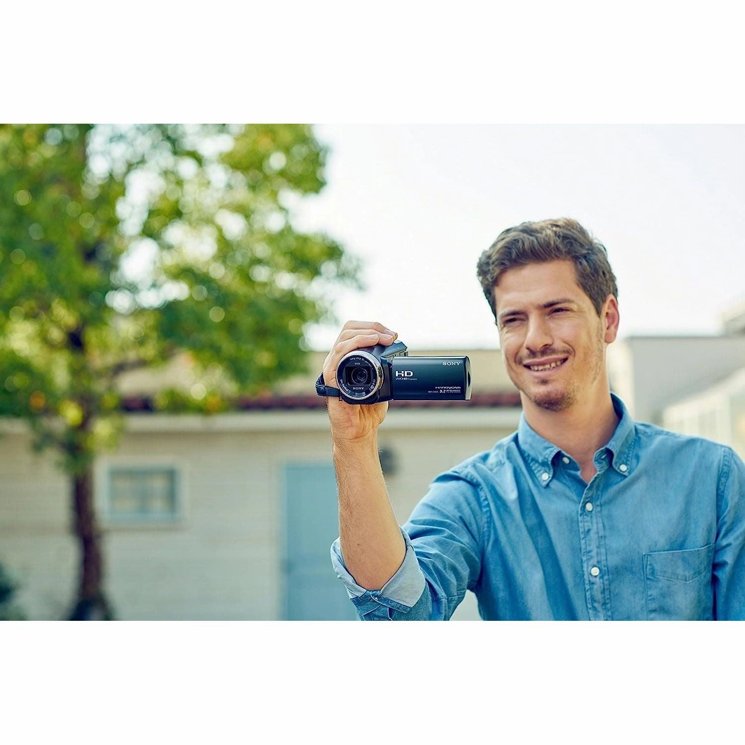 Sony HDR-CX625 Full HD Compact Camcorder (5-Axis Balanced Optical SteadyShot, 30x Optical Zoom, Wi-Fi and NFC) - Black