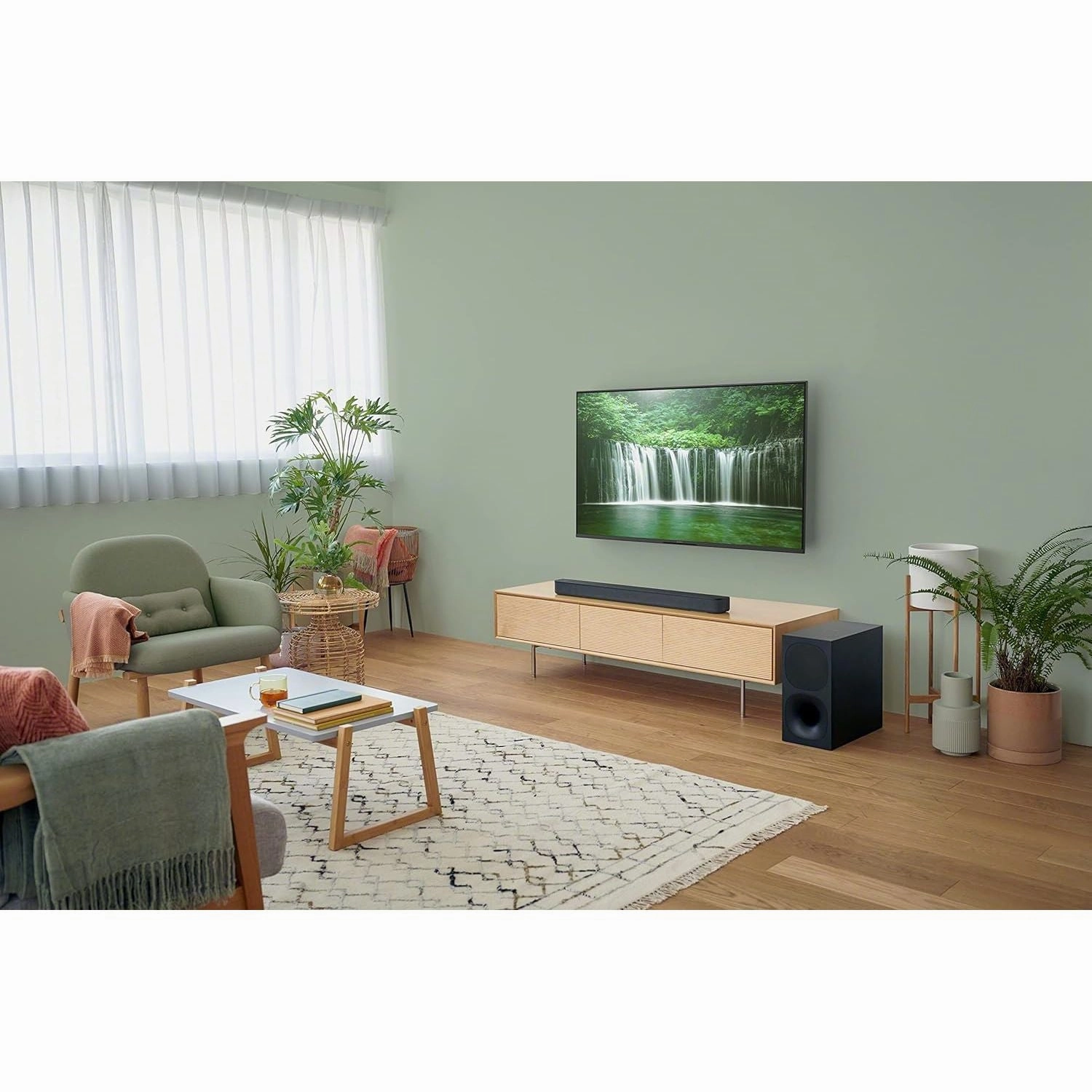 Sony HT-SD40 2.1ch Soundbar with Wireless Subwoofer and Bluetooth - Powerful Home Audio for TV