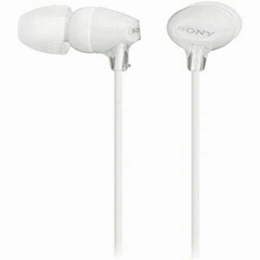 Sony MDR-EX15LP In-Ear Headphones - White earbuds and headphones, true wireless earbuds, noise cancelling earbuds