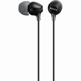 SONY MDR-EX15LPB In-Ear Headphones, Black wireless headphones, best over ear headphones, noise cancelling headphones