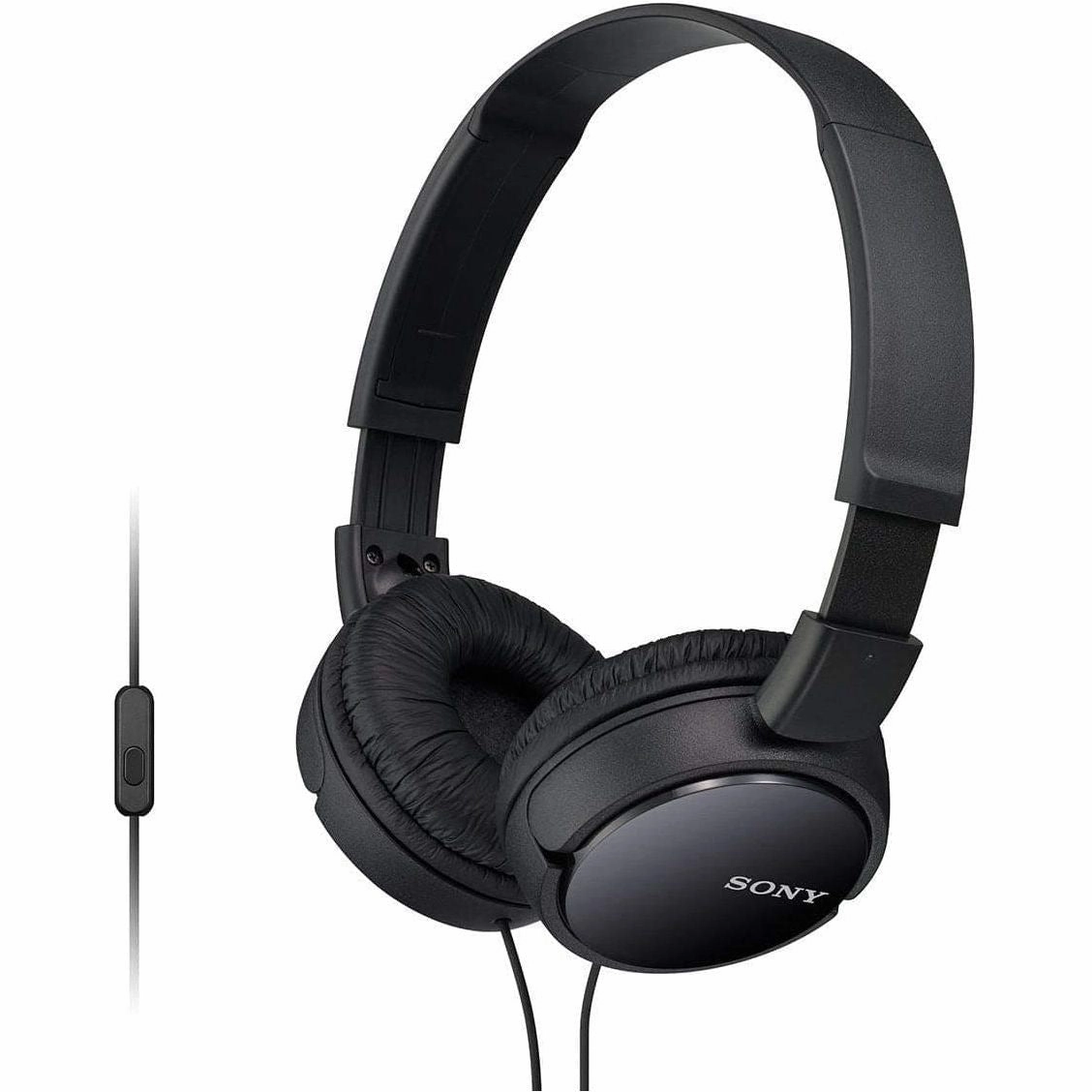 Sony MDR-ZX110AP On-Ear Headphones with Mic/Remote - Black