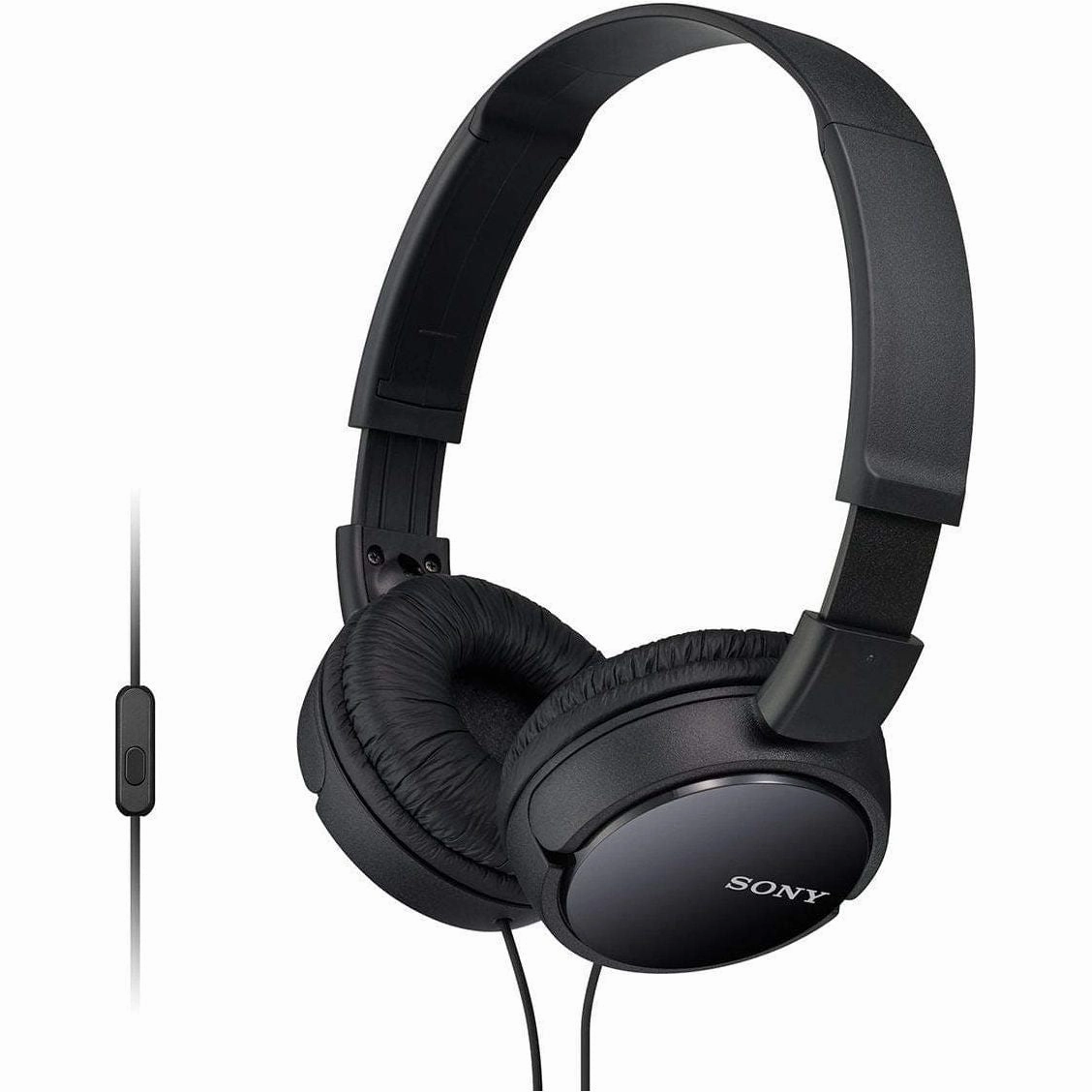 Sony MDR-ZX110AP On-Ear Headphones with Mic/Remote - Black