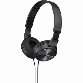 Sony MDR-ZX310 Foldable Headphones - Metallic Black earbuds and headphones, true wireless earbuds, noise cancelling earbuds