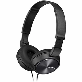 Sony MDR-ZX310 Foldable Headphones - Metallic Black earbuds and headphones, true wireless earbuds, noise cancelling earbuds