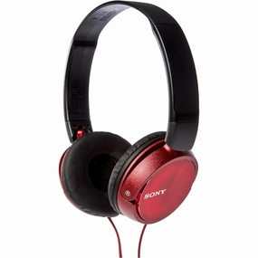 Sony MDR-ZX310 Foldable Headphones - Metallic Red bluetooth headphones, cheap wireless headphones, headphones with mic