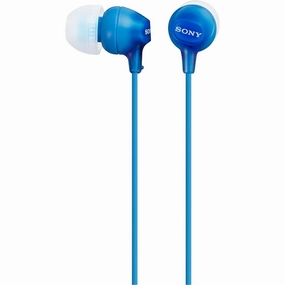 Sony MDREX15LPL Fashionable Headphones - Blue earbuds and headphones, true wireless earbuds, noise cancelling earbuds