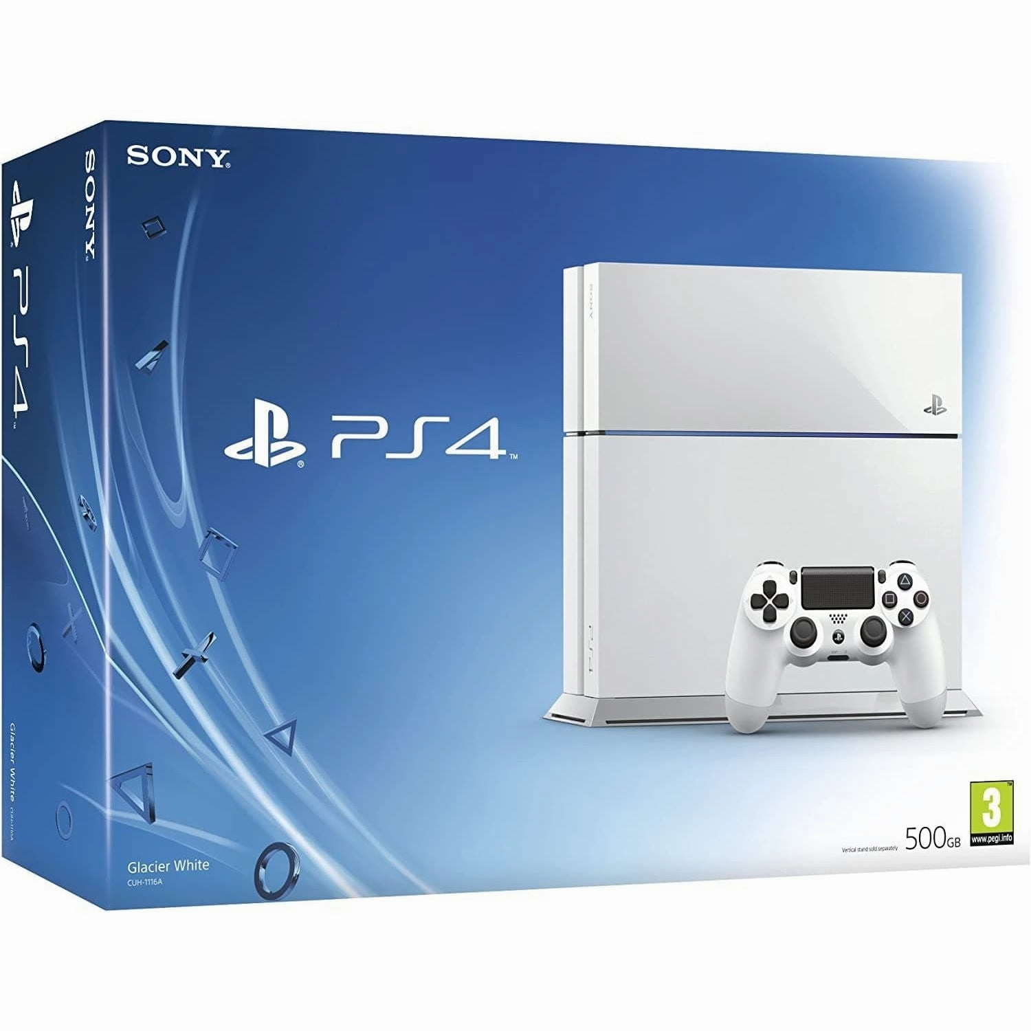 Sony PlayStation 4 Console 500GB - White