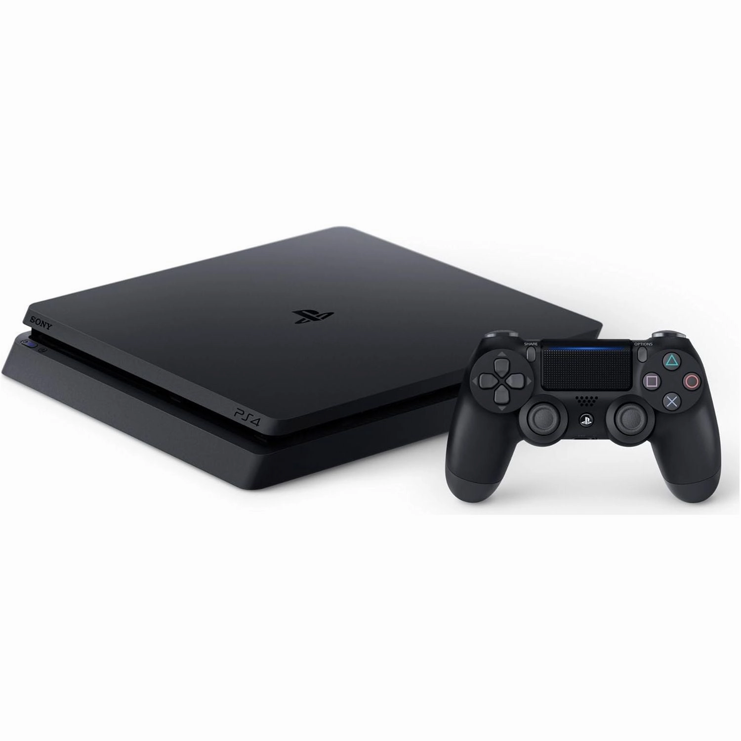Sony PlayStation 4 Slim 500GB Console with Controller  Black