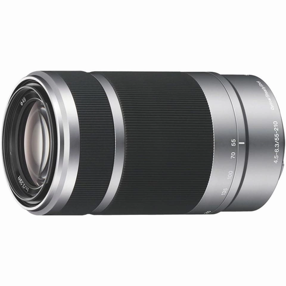 Sony SEL55210 E Mount APS-C 55-210 mm F4.5-6.3 Telephoto Zoom Lens - Silver camera and photography, photography gear, professional camera kits