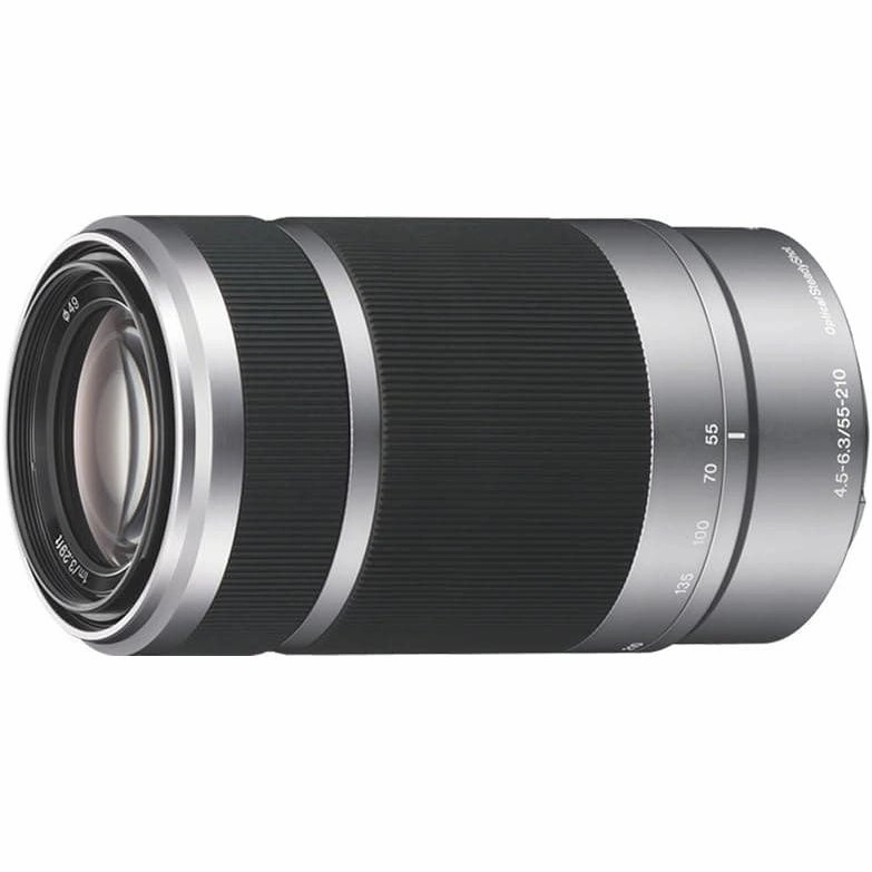 Sony SEL55210 E Mount APS-C 55-210 mm F4.5-6.3 Telephoto Zoom Lens - Silver