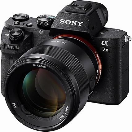 Sony SEL-85F18 85mm F1.8 Lens ?C Full-Frame E-Mount Portrait Lens for A7, ZV-E10, A6000, NEX Series - Black