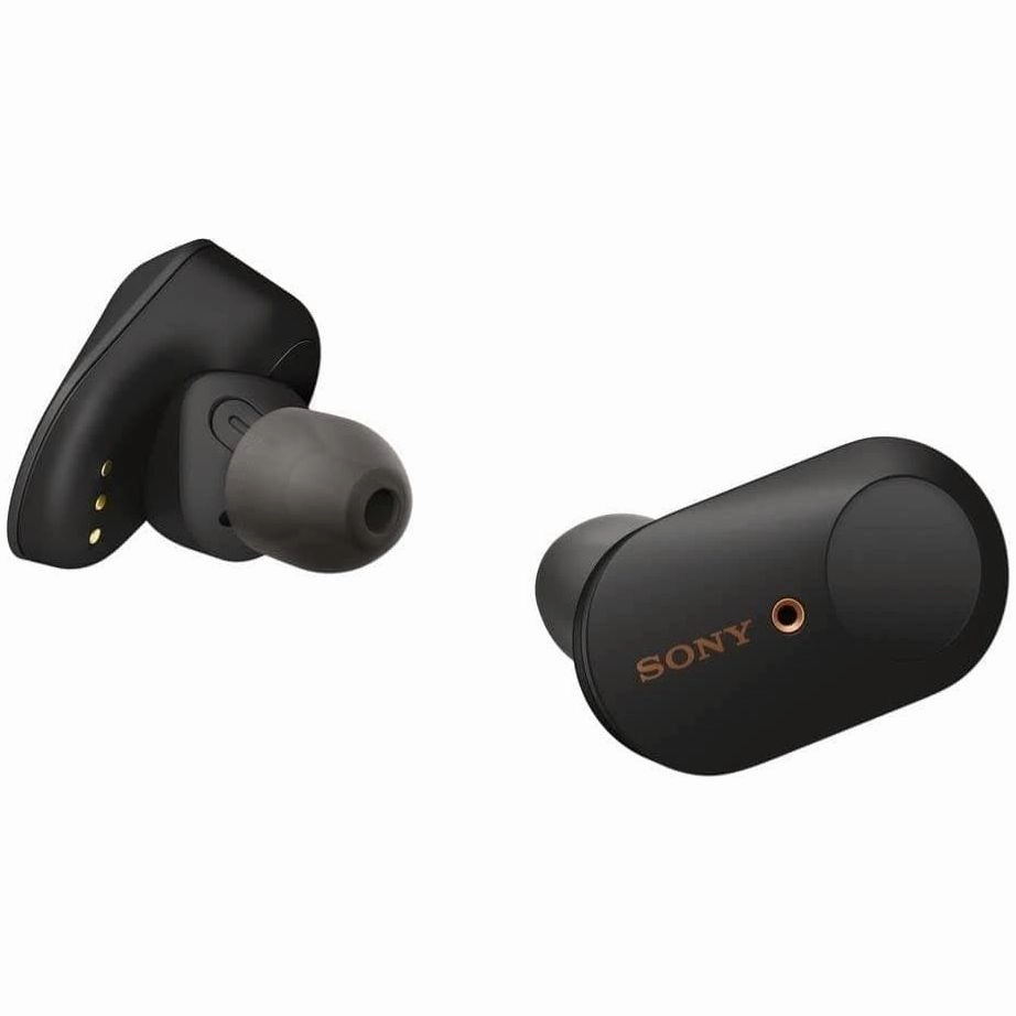 Sony WF-1000XM3 Truly Wireless Noise Cancelling Headphones with Mic, up to 32H battery life, stable Bluetooth connection, wearing detection with Alexa built-in - Black