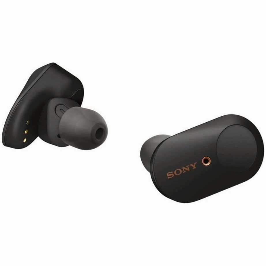 Sony WF-1000XM3 Truly Wireless Noise Cancelling Headphones with Mic, up to 32H battery life, stable Bluetooth connection, wearing detection with Alexa built-in - Black