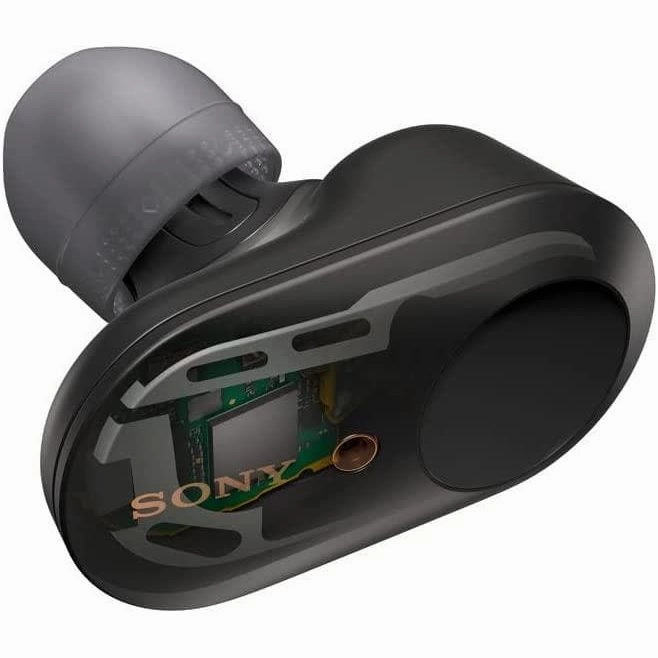 Sony WF-1000XM3 Truly Wireless Noise Cancelling Headphones with Mic, up to 32H battery life, stable Bluetooth connection, wearing detection with Alexa built-in - Black