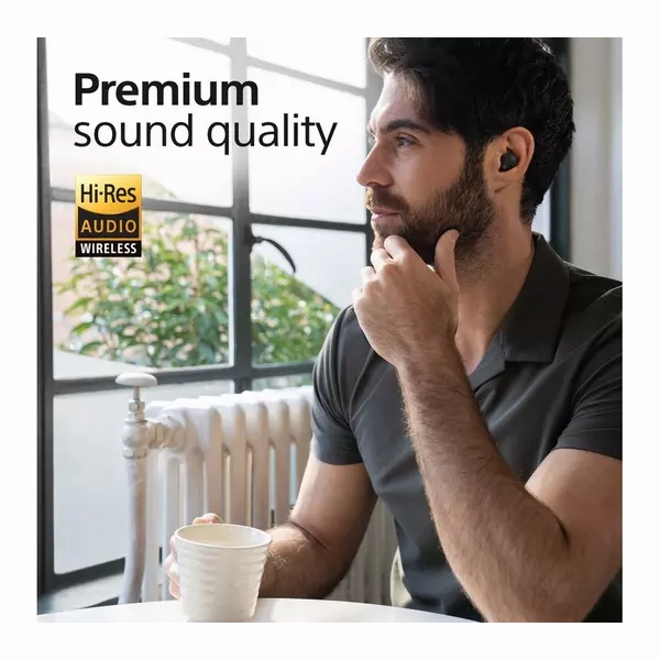 Sony WF-1000XM5 Wireless Noise Cancelling Earbuds, Bluetooth, In-Ear Headphones with Microphone, Up to 24 hours battery life and Quick Charge, IPX4 rating, Works with iOS & Android - Black