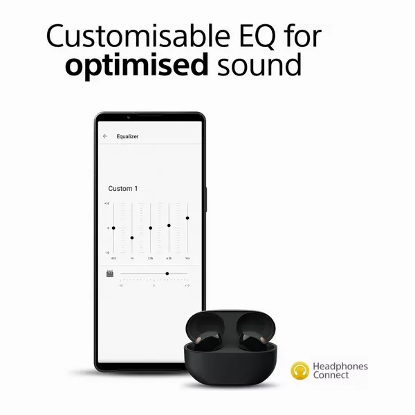 Sony WF-1000XM5 Wireless Noise Cancelling Earbuds, Bluetooth, In-Ear Headphones with Microphone, Up to 24 hours battery life and Quick Charge, IPX4 rating, Works with iOS & Android - Black