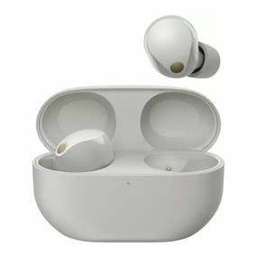 Sony WF-1000XM5 Wireless Noise Cancelling Earbuds, Bluetooth, In-Ear Headphones with Microphone, Up to 24 hours battery life and Quick Charge, IPX4 rating, Works with iOS & Android - Silver bluetooth headphones, cheap wireless headphones, headphones wi