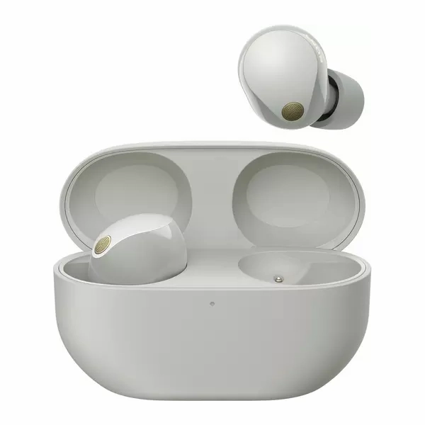 Sony WF-1000XM5 Wireless Noise Cancelling Earbuds, Bluetooth, In-Ear Headphones with Microphone, Up to 24 hours battery life and Quick Charge, IPX4 rating, Works with iOS & Android - Silver bluetooth headphones, cheap wireless headphones, headphones wi