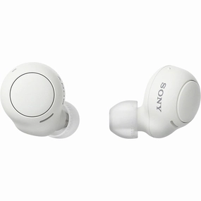 Sony WF-C500 True Wireless Headphones - 20-Hour Battery, Voice Assistant, Built-in Mic, Bluetooth - White earbuds and headphones, true wireless earbuds, noise cancelling earbuds