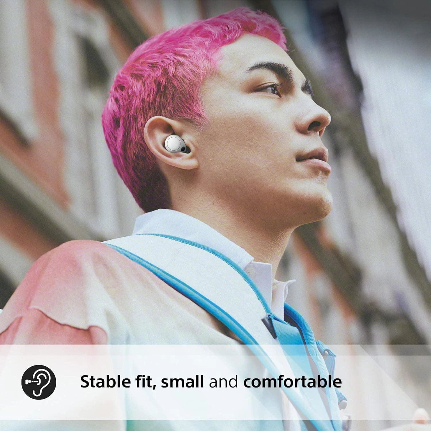 Sony WF-C700N Noise Cancelling True Wireless Bluetooth In-Ear Headphones with Mic/Remote, White
