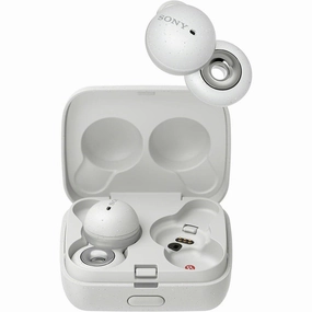 Sony WF-L900 LinkBuds True Wireless Headphones - White bluetooth headphones, cheap wireless headphones, headphones with mic