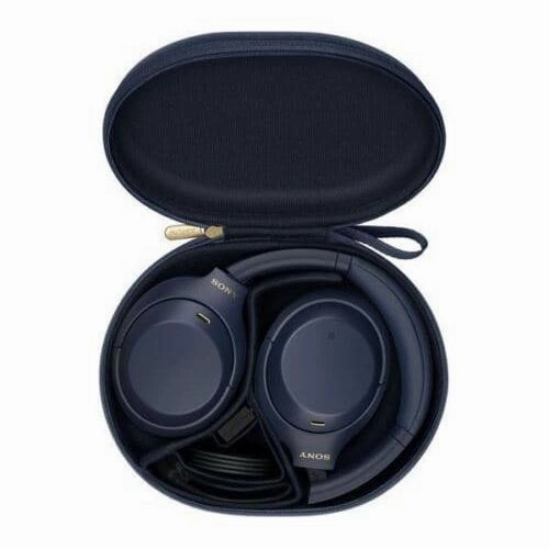 Sony WH-1000XM4-Noise Cancelling Wireless Bluetooth NFC High Resolution Audio Over-Ear, Midnight Blue