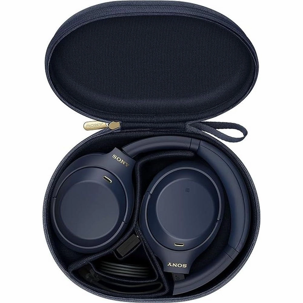 Sony WH-1000XM4 Noise Cancelling Wireless Headphones - 30 hours battery life - Over Ear style - Optimised for Alexa and Google Assistant - with built-in mic for phone calls - Midnight Blue