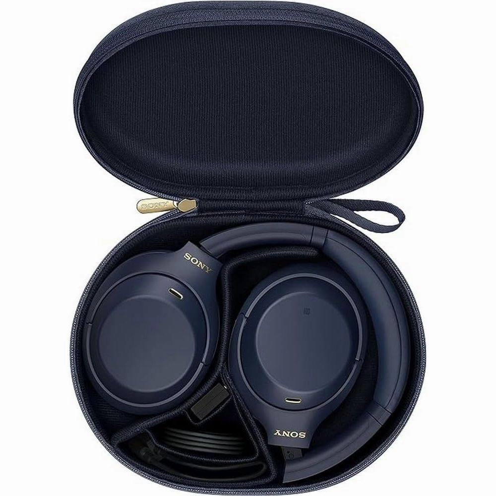 Sony WH-1000XM4 Noise Cancelling Wireless Headphones - 30 hours battery life - Over Ear style - Optimised for Alexa and Google Assistant - with built-in mic for phone calls - Midnight Blue