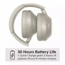 Sony WH-1000XM4 Over-Ear Wireless NC Headphones - Silver