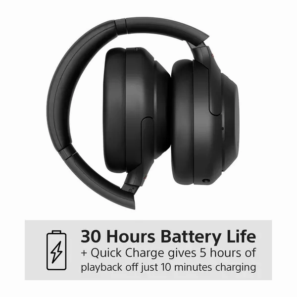 SONY WH-1000XM4 Wireless Bluetooth Noise-Cancelling Headphones [Black]