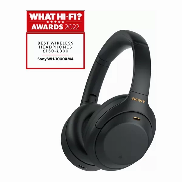 SONY WH-1000XM4 Wireless Bluetooth Noise-Cancelling Headphones [Black]