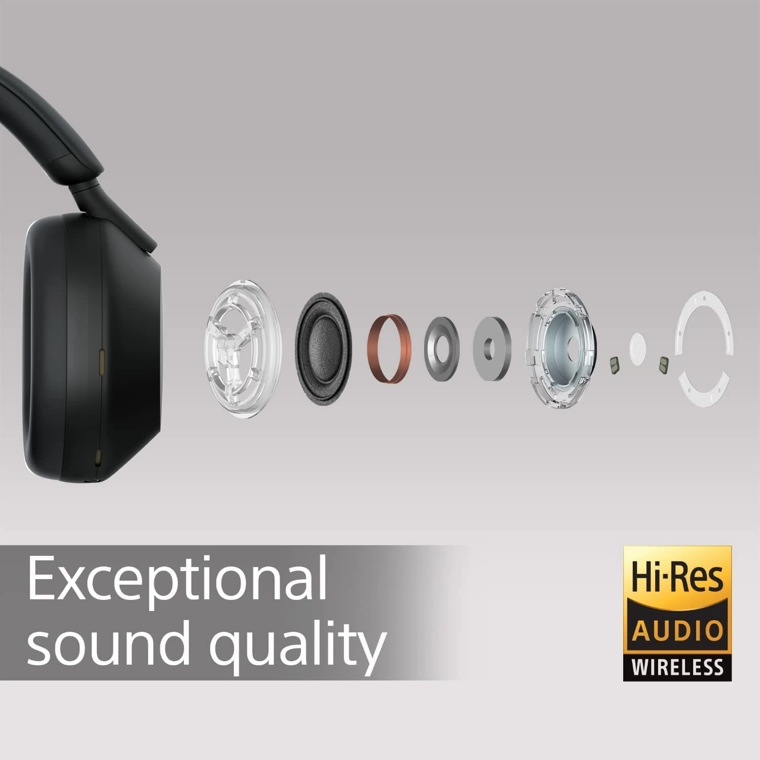 Sony WH-1000XM5 Over-Ear True Wireless Headphones - Black