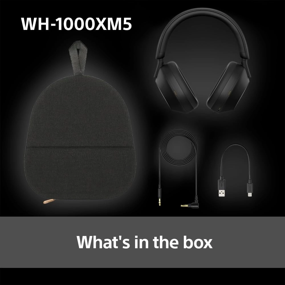 Sony WH-1000XM5 Over-Ear True Wireless Headphones - Black