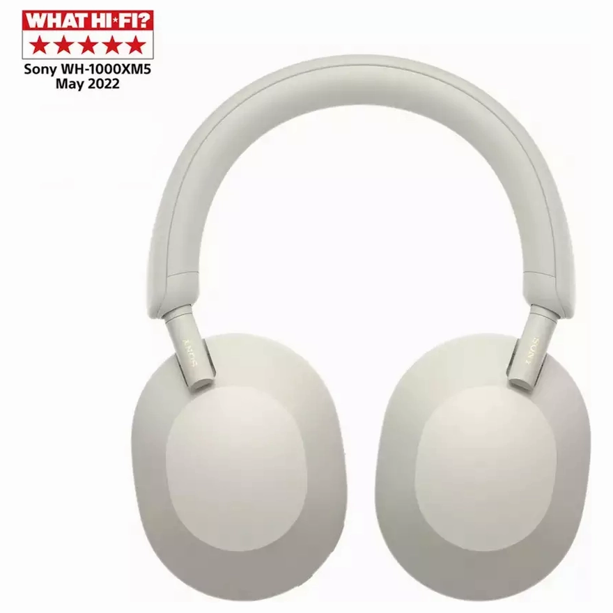 Sony WH-1000XM5 Over-Ear True Wireless Headphones - Silver