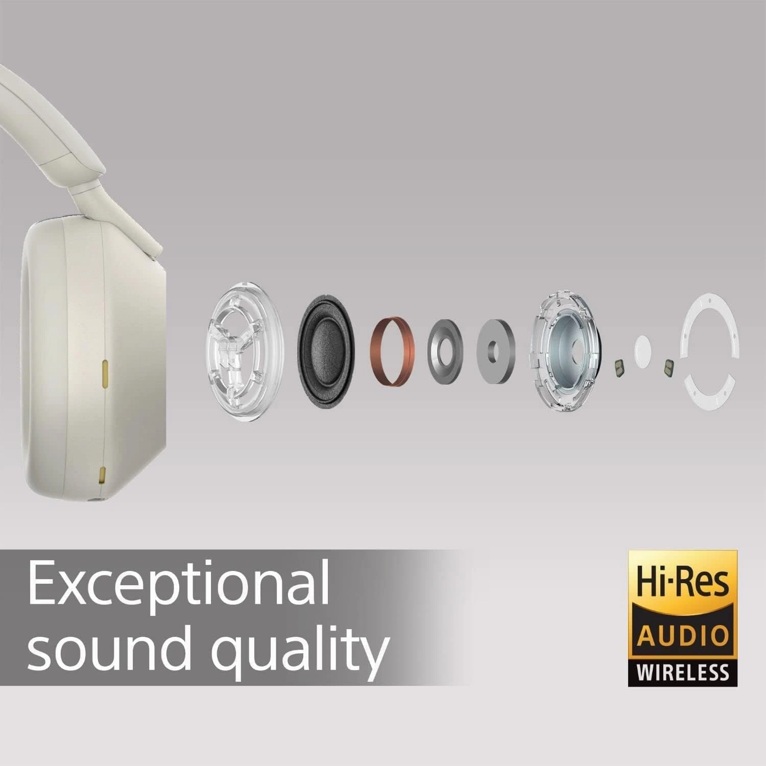 Sony WH-1000XM5 Wireless Noise Cancelling Headphones  30H Battery, Hi-Res Audio, Voice Assistants  Smoky Pink