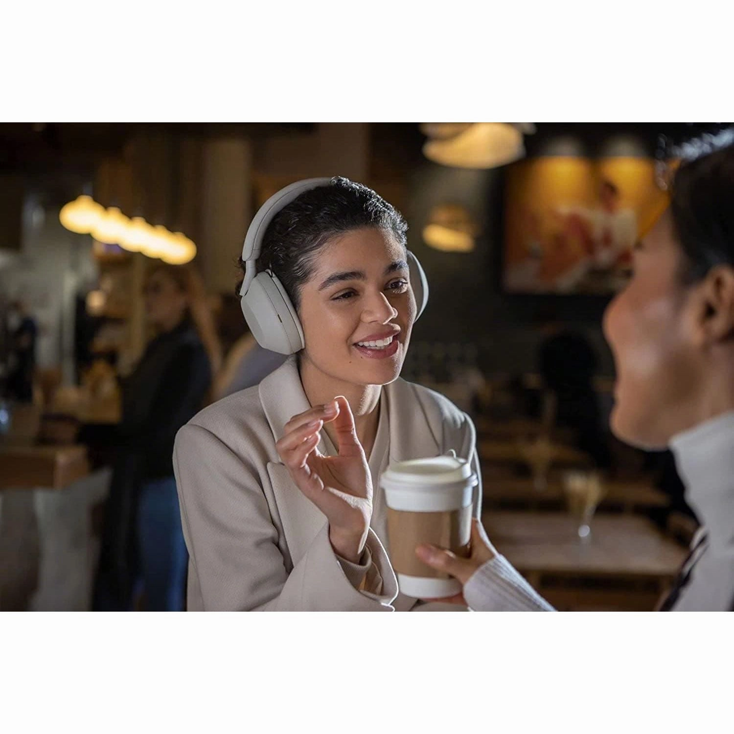 Sony WH-1000XM5 Wireless Noise Cancelling Headphones  30H Battery, Hi-Res Audio, Voice Assistants  Smoky Pink