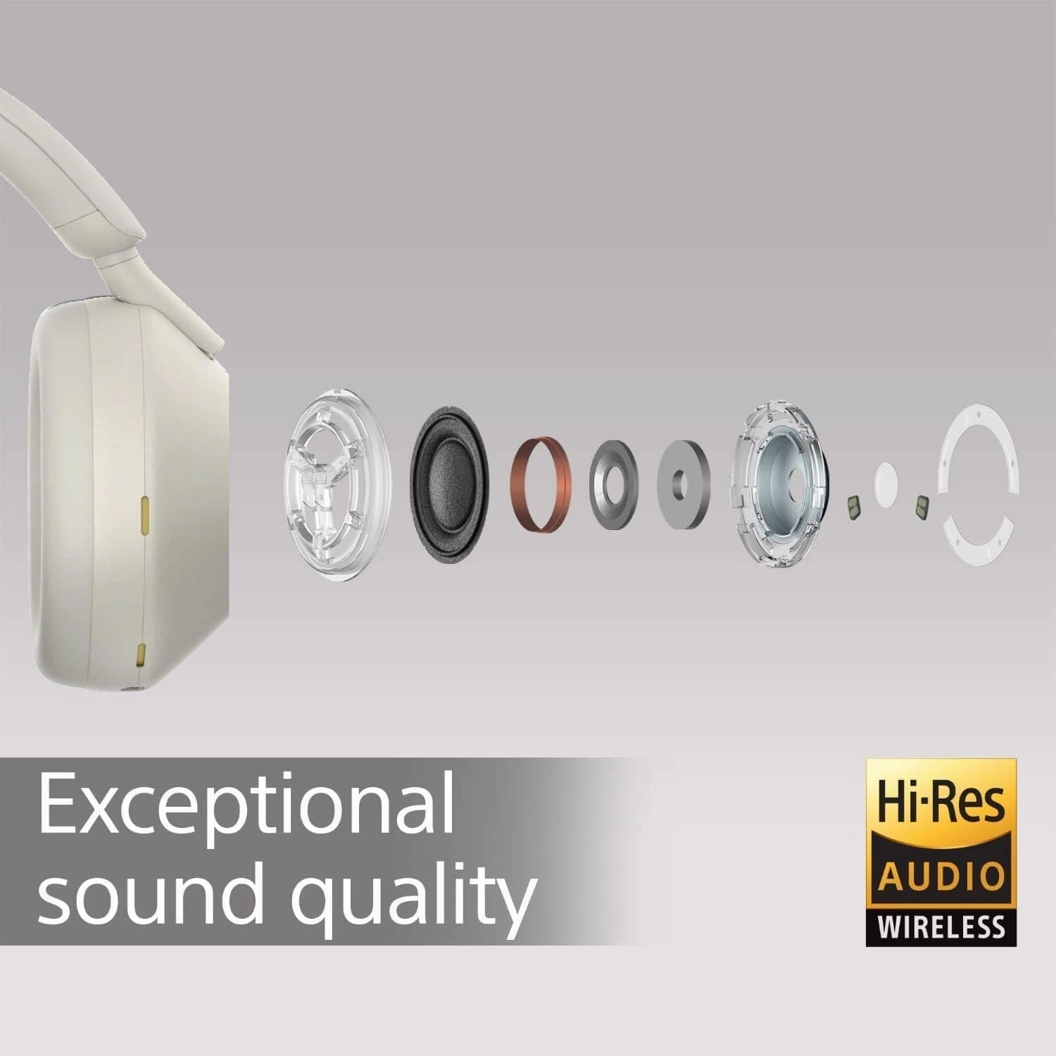 Sony WH-1000XM5 Wireless Noise Cancelling Headphones  30H Battery, Hi-Res Audio, Voice Assistants  Smoky Pink